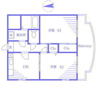 東京都板橋区大山東町 賃貸マンション 2DK