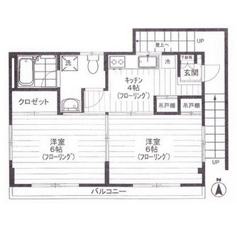 東京都板橋区上板橋２丁目 賃貸マンション 2K