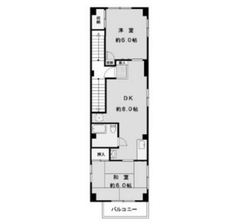 東京都北区滝野川６丁目 賃貸マンション 2LDK