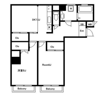 東京都板橋区常盤台２丁目 賃貸マンション 2DK