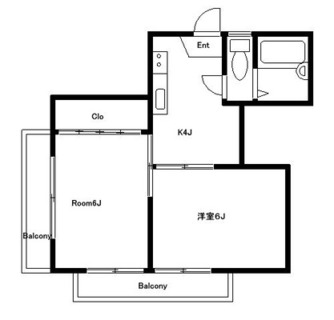 東京都板橋区板橋４丁目 賃貸マンション 2K