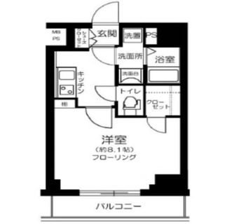 東京都北区滝野川７丁目 賃貸マンション 1K