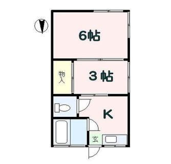 東京都豊島区池袋１丁目 賃貸アパート 2K