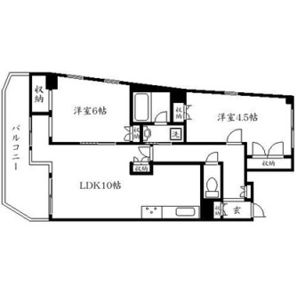 東京都板橋区上板橋２丁目 賃貸マンション 2LDK