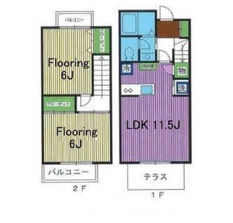 東京都板橋区赤塚２丁目 賃貸テラスハウス 2LDK