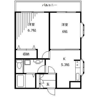 東京都板橋区若木１丁目 賃貸マンション 2K