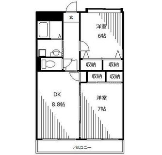 東京都板橋区双葉町 賃貸マンション 2DK