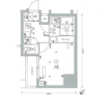 東京都北区滝野川７丁目 賃貸マンション 1K