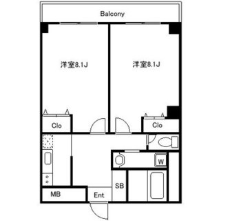 東京都板橋区東新町１丁目 賃貸マンション 2K