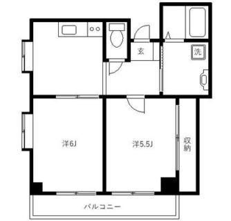 東京都板橋区双葉町 賃貸マンション 2K