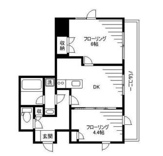 東京都板橋区中丸町 賃貸マンション 2DK