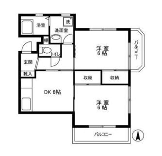 東京都板橋区若木１丁目 賃貸マンション 2DK