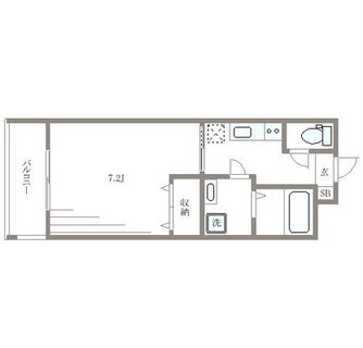 東京都練馬区田柄２丁目 賃貸マンション 1K